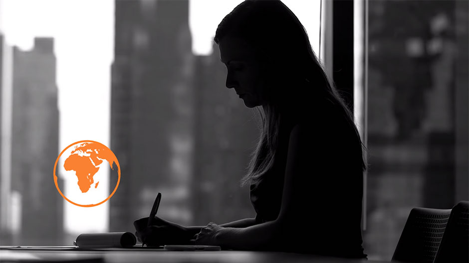 Woman working