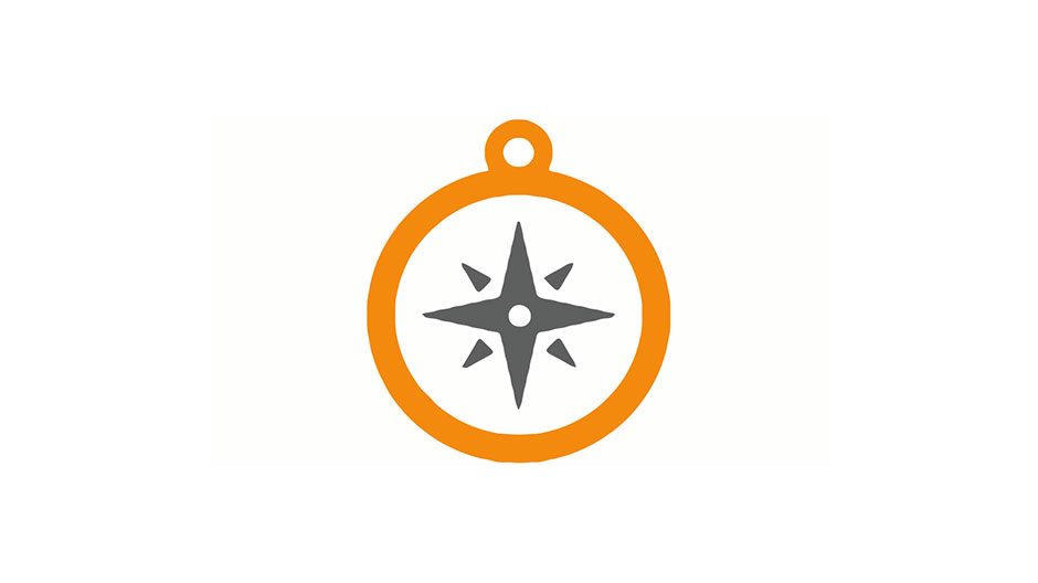 Illustration of a compass